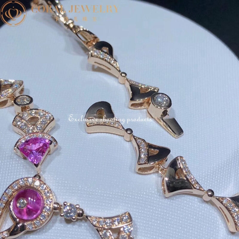 Bulgari 354075 Divas’ Dream Necklace Rose Gold Amethyst Rubellite and Diamonds 5