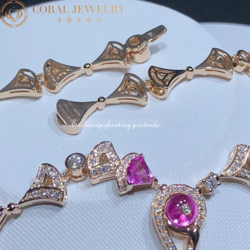 Bulgari 354075 Divas’ Dream Necklace Rose Gold Amethyst Rubellite and Diamonds 3