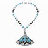 Bulgari Divas’ Dream Necklace White Gold in Turquoise with Onyx and Diamonds High Jewelry Necklace 1