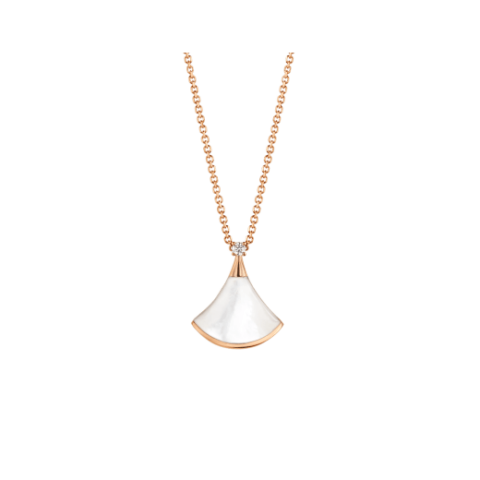 Bulgari Divas’ Dream 350581 Necklace Rose Gold Mother-of-pearl and Diamonds 1
