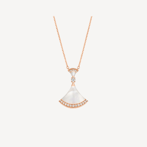 Bulgari Divas’ Dream 356452 Necklace Rose Gold Mother-of-pearl and Diamonds 1