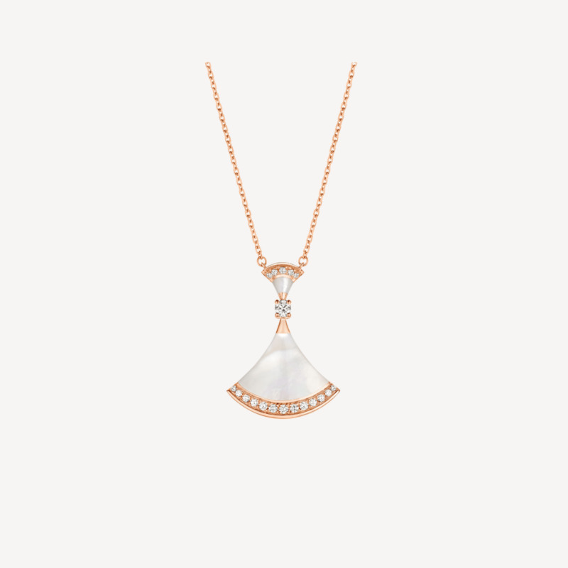 Bulgari Divas’ Dream 356452 Necklace Rose Gold Mother-of-pearl and Diamonds 1