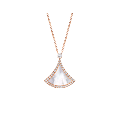 Bulgari Divas’ Dream 358671 Necklace Rose Gold Mother-of-pearl and Diamonds 1