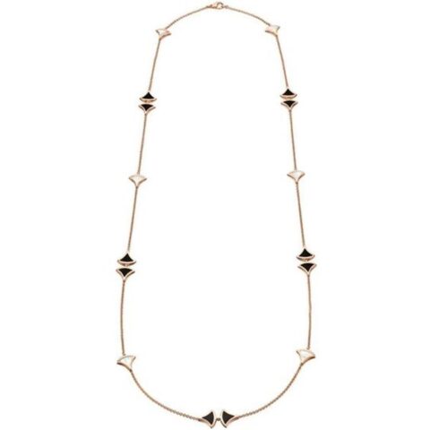 Bulgari Divas’ Dream 350060 Necklace Rose Gold Mother-of-pearl and Onyx CL856967 1