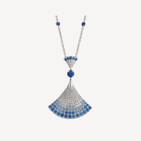 Bulgari Divas’ Dream Necklace 358113 White Gold Sapphires and Diamonds 1