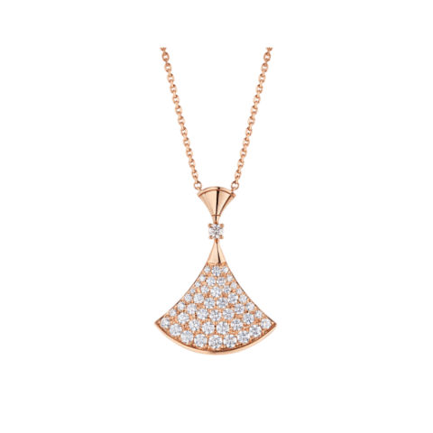 Bulgari Divas’ Dream 350067 Necklace Rose Gold Set Diamonds 1