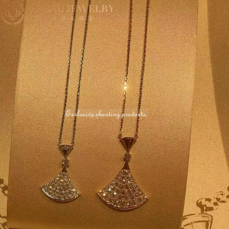 Bulgari Divas’ Dream 350067 Necklace Rose Gold Set Diamonds 2