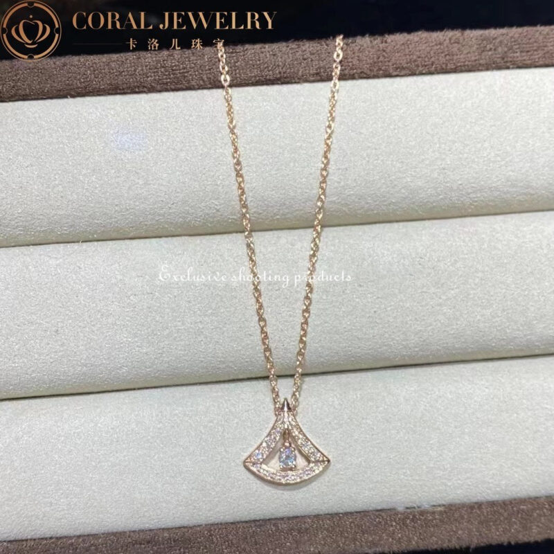 Bulgari Divas’ Dream 354363 Necklace Rose Gold Set Diamonds 2