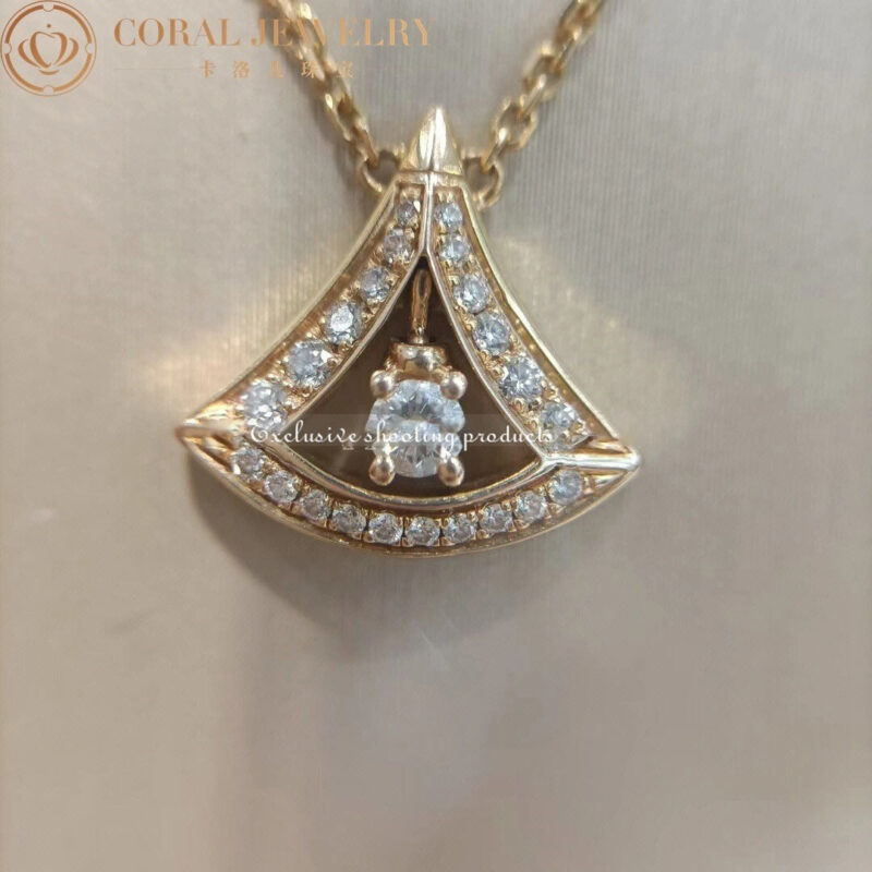 Bulgari Divas’ Dream 354363 Necklace Rose Gold Set Diamonds 7