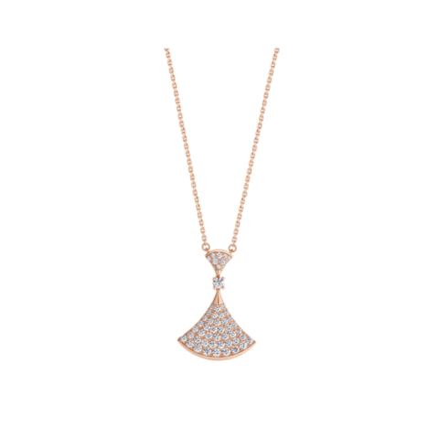 Bulgari Divas’ Dream 358121 Necklace Rose Gold Set Diamonds 1
