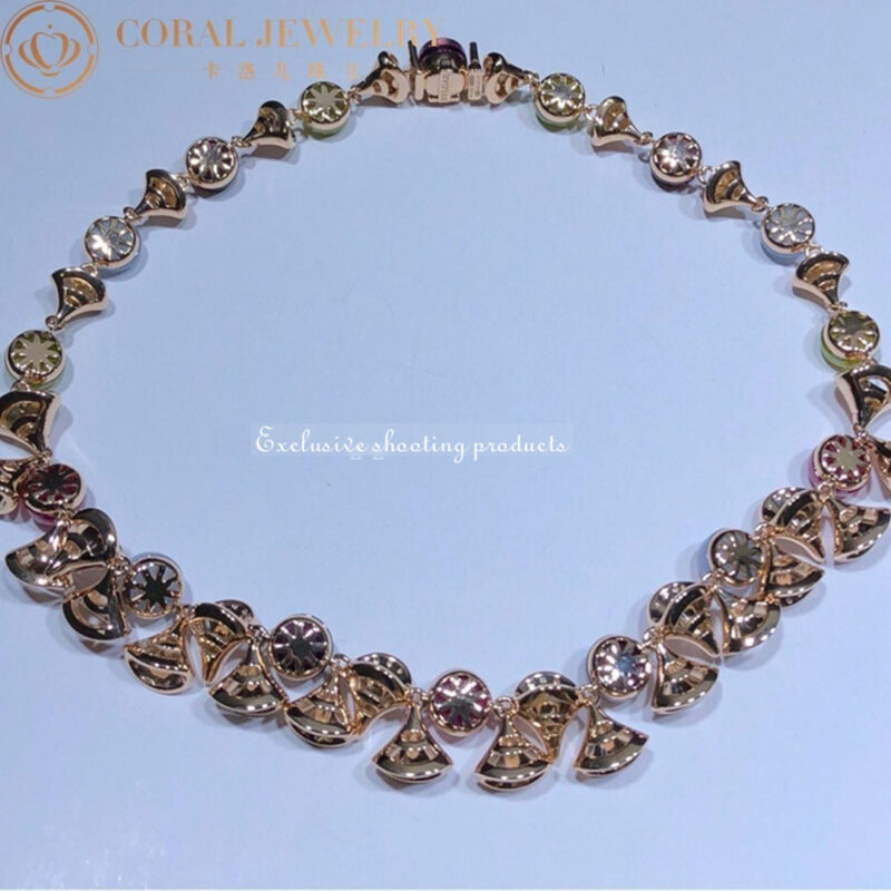 Bulgari Divas’ Dream 348355 Necklace Rose Gold with Diamonds and Gemstones 3