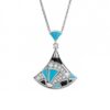 Bulgari Divas’ Dream 350738 Necklace Rose Gold with Turquoise and Diamonds CL857130 1