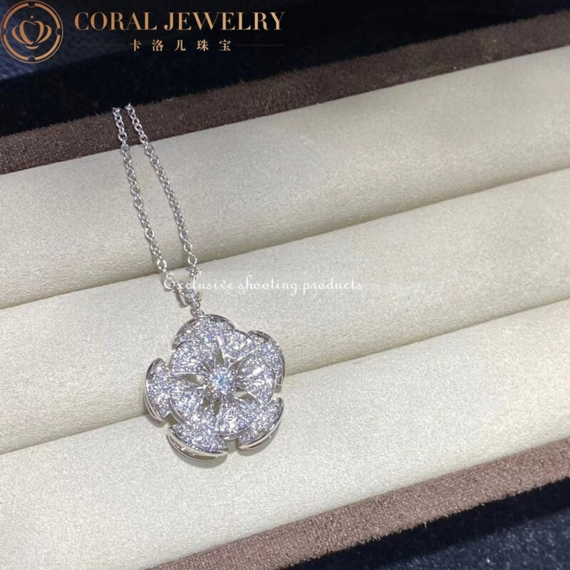 Bulgari Divas’ Dream 350854 Necklace White Gold Set Diamonds CL857316 4