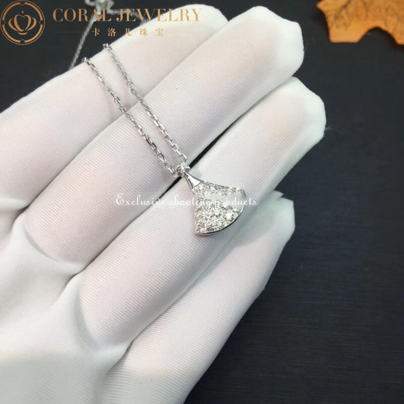 Bulgari Divas’ Dream 351099 Necklace White Gold Set Diamonds 4