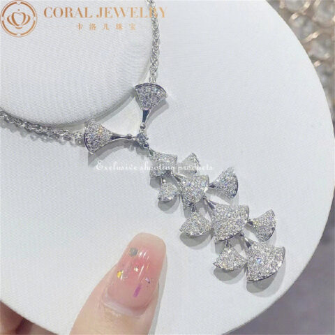 Bulgari Divas’ Dream 352608 Necklace White Gold Set Diamonds CL857570 7