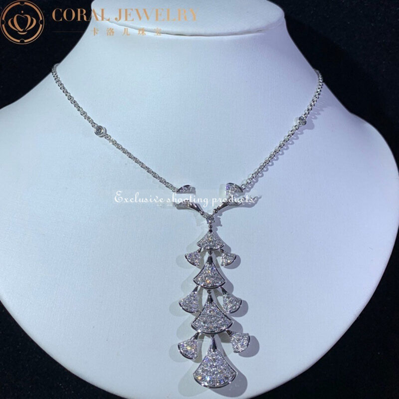 Bulgari Divas’ Dream 352608 Necklace White Gold Set Diamonds CL857570 2