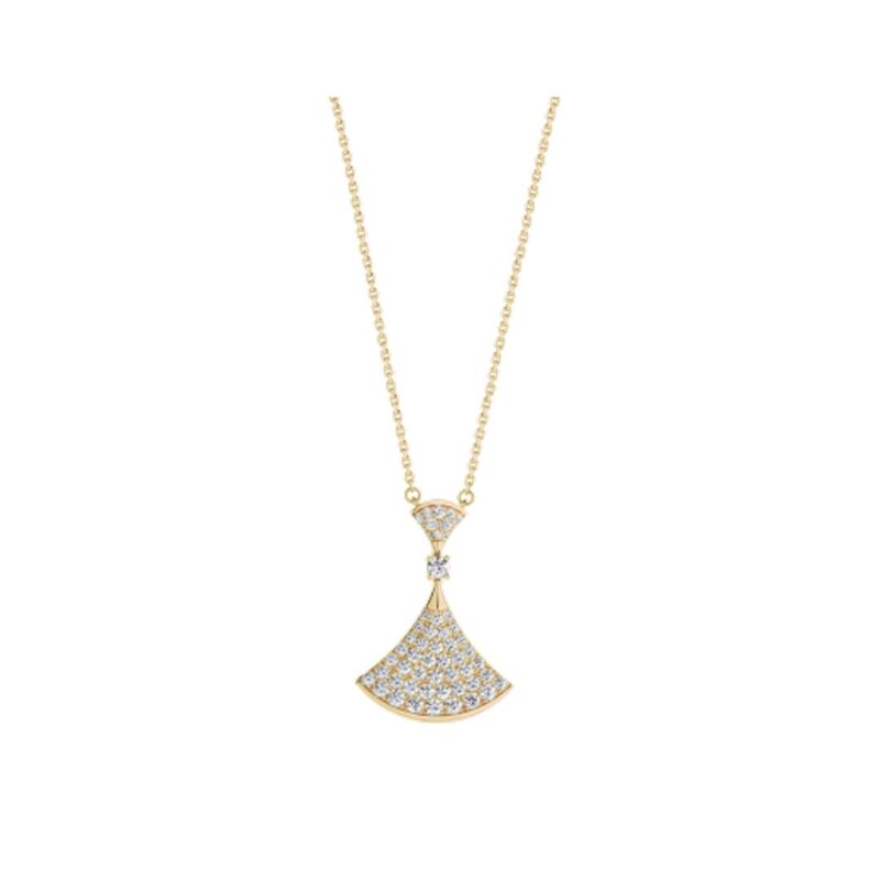 Bulgari Divas’ Dream 358121 Necklace Yellow Gold Set Diamonds 1