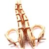 Bulgari Serpenti Rose Gold Earrings Partial Diamond Pave Drop Earrings 6