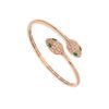 Bulgari Serpenti 356522-1 18 kt rose gold bracelet set with emerald eyes and pavé diamonds 1