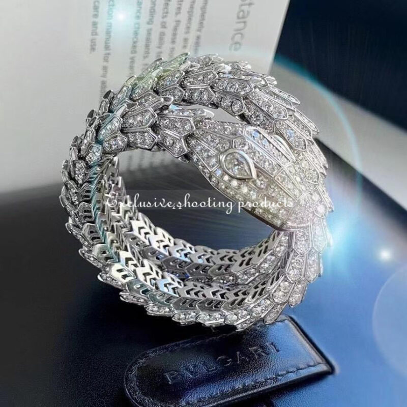 Bulgari Serpenti Bracelet Full Pave Diamond Bracelet 3