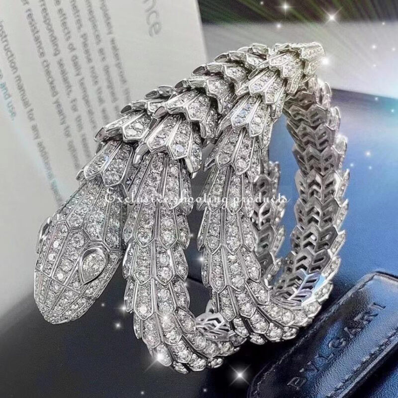 Bulgari Serpenti Bracelet Full Pave Diamond Bracelet 2