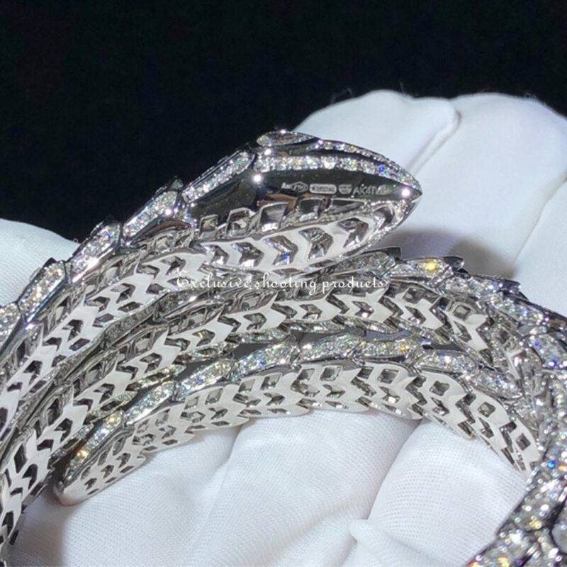 Bulgari Serpenti Bracelet Full Pave Diamond Bracelet 8