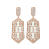 Bulgari Serpenti Earrings in 18-carat pink gold and white mother-of-pearl and diamond high jewelry Earrings 1