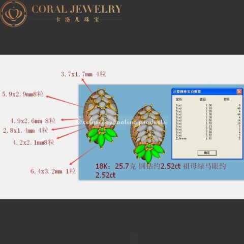 Bulgari Serpenti 261818 Eyes on me 18K White Gold Diamond Earrings with Emerald 5
