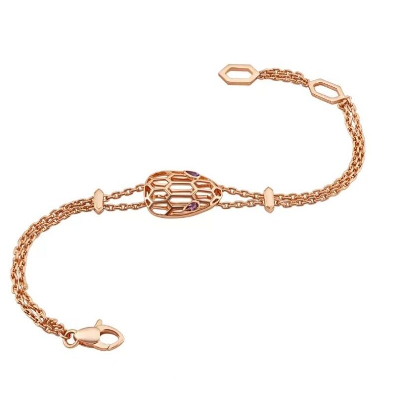 Bulgari BR857739 Serpenti rose gold bracelet 3