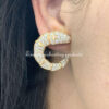 Bulgari Serpenti 354702-WG-1-1 Rose Gold Diamond Earrings2