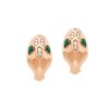 Bulgari Serpenti 352701 Rose Gold & Malachite Earrings 1