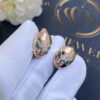 Bulgari Serpenti 352701 Rose Gold & Malachite Earrings 4