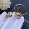 Bulgari Serpenti 352701 Rose Gold & Malachite Earrings 2