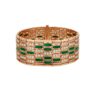 Bulgari BR857771 Serpenti Seduttori Pink gold and malachite pavé diamond bracelet 1
