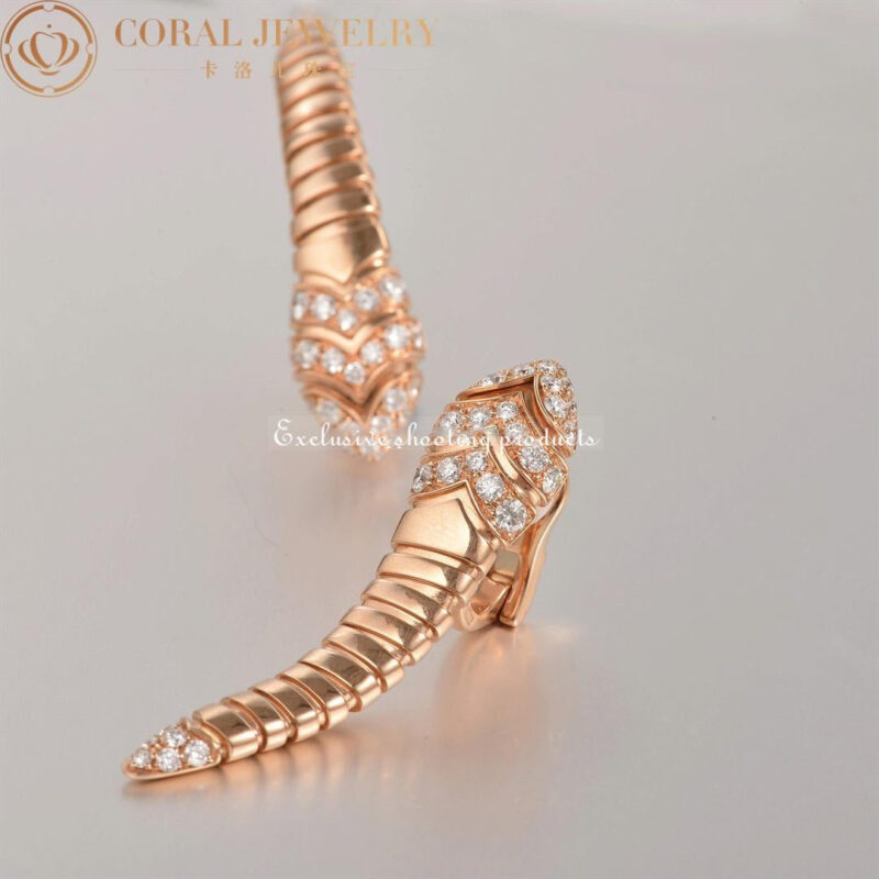 Bulgari 350811 Serpenti Tubogas rose gold Earring OR857311 9