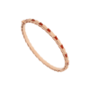 Bulgari BR858637 Serpenti Viper 18 kt rose gold thin bangle bracelet set with carnelian elements 1