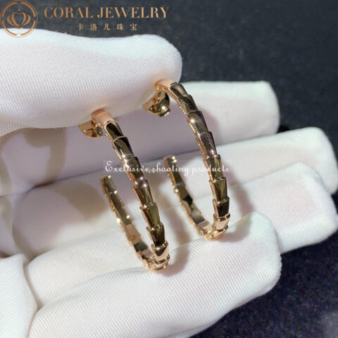 Bulgari 356171 Serpenti Viper earrings rose gold 7
