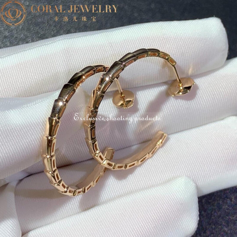 Bulgari 356171 Serpenti Viper earrings rose gold 4