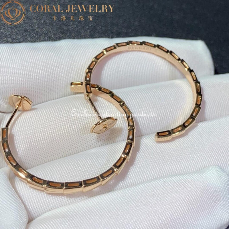 Bulgari 356171 Serpenti Viper earrings rose gold 3