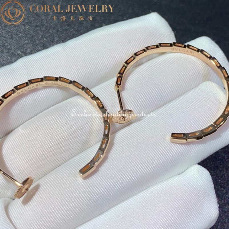 Bulgari 356171 Serpenti Viper earrings rose gold 2