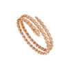 Bulgari 357270 Serpenti Viper two-coil 18 kt rose gold bracelet set with pavé diamonds 1