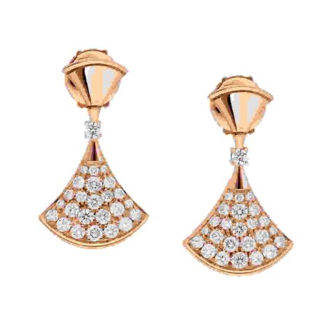 Bulgari Divas 351054 Dream Earrings Rose Gold Diamonds 1