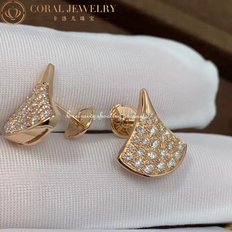Bulgari Divas 352601 Dream Earrings Rose Gold Diamonds OR857537 6