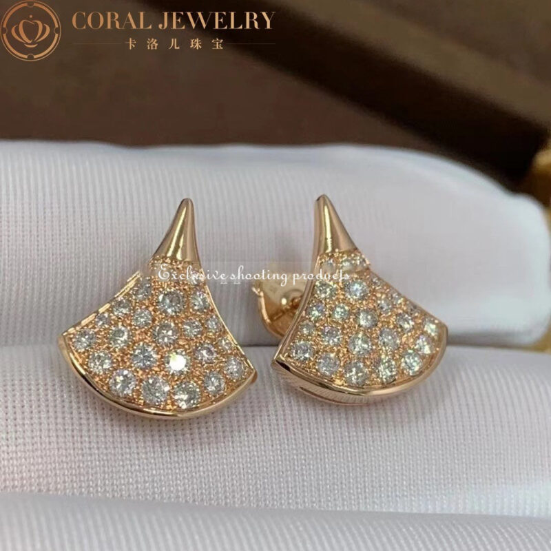 Bulgari Divas 352601 Dream Earrings Rose Gold Diamonds OR857537 4
