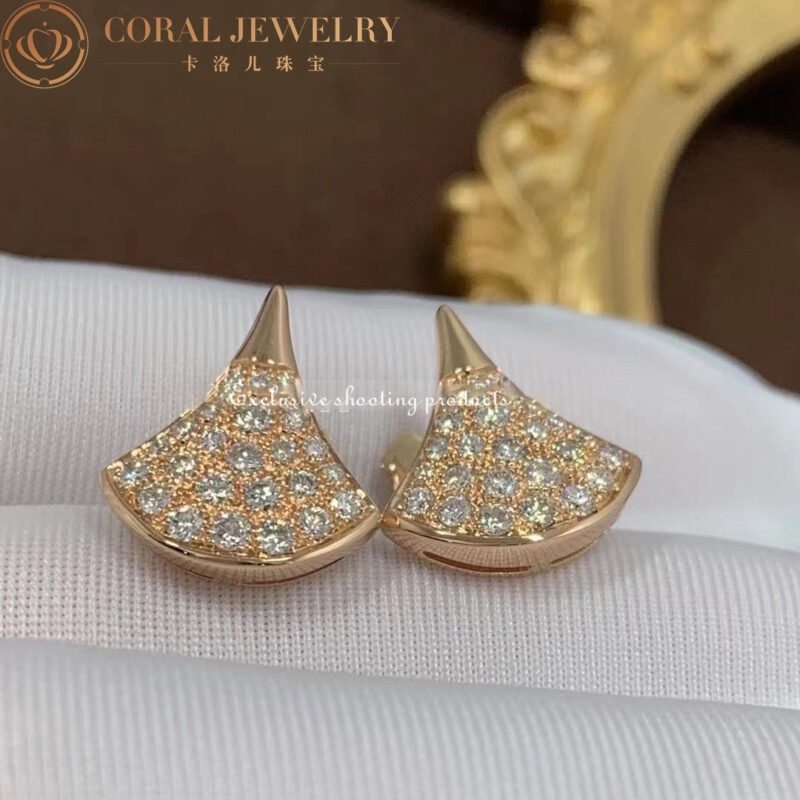 Bulgari Divas 352601 Dream Earrings Rose Gold Diamonds OR857537 3