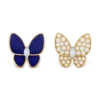 Van Cleef & Arpels VCARP3DO00 Two Butterfly earrings Yellow gold Diamond Lapis Lazuli 1