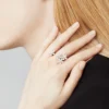 Van Cleef & Arpels VCARG44100 Socrate earstuds 1 flower White gold Diamond Earrings 2