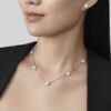 Van Cleef & Arpels VCARP9X800 Fleurette earrings 18K white gold Diamond earrings 3