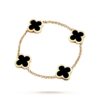 Van Cleef & Arpels VCARB13400 Pure Alhambra bracelet 4 motifs Yellow gold Onyx bracelet 1