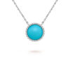 Van Cleef & Arpels VCARP4DN00 Perlée couleurs pendant White gold Turquoise Necklace 1